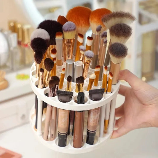 Rotating Makeup Brush Storage Rack