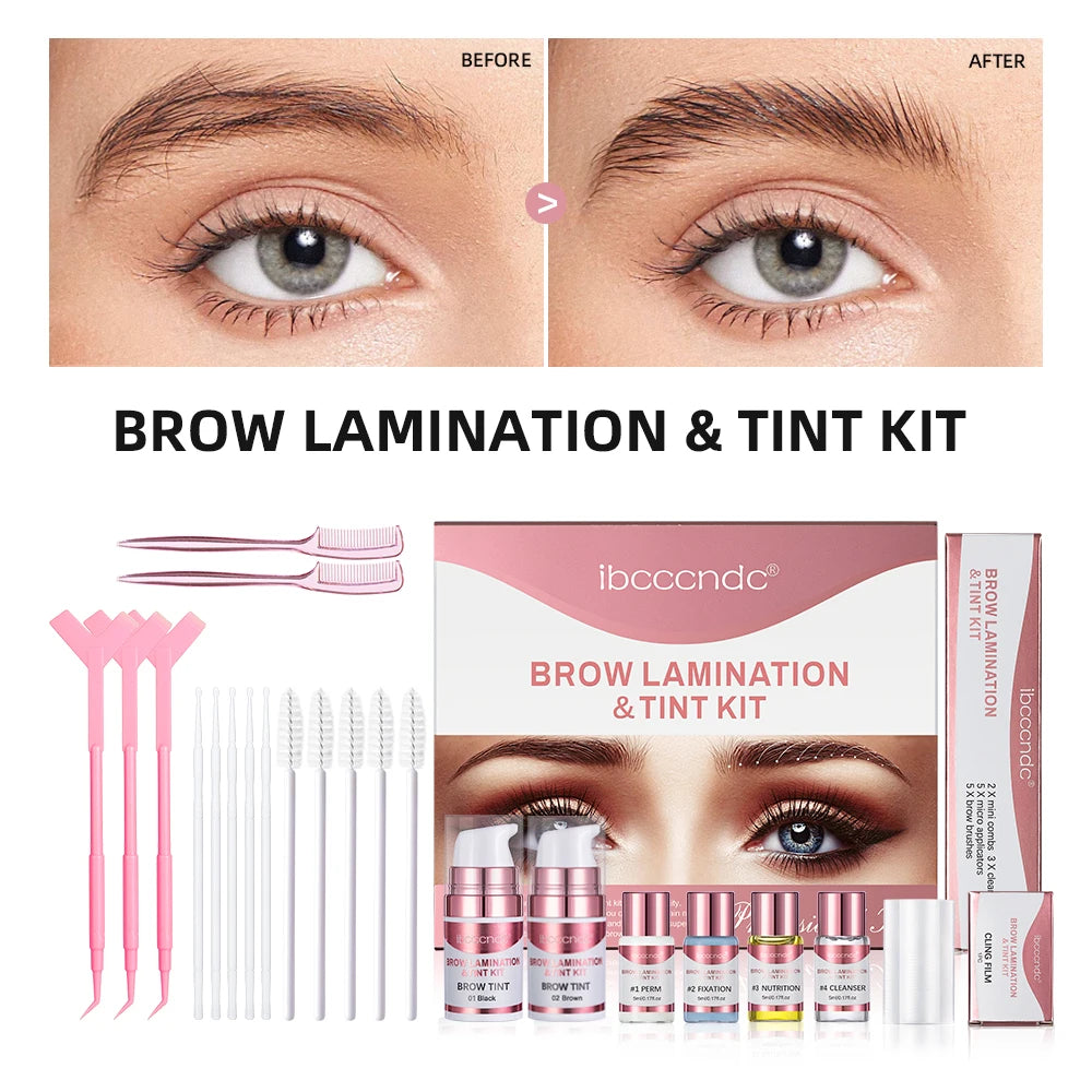 Eyebrow Lifting & Tint Kit Semi-Permanent Brow Lift Lashes Lamination Kit