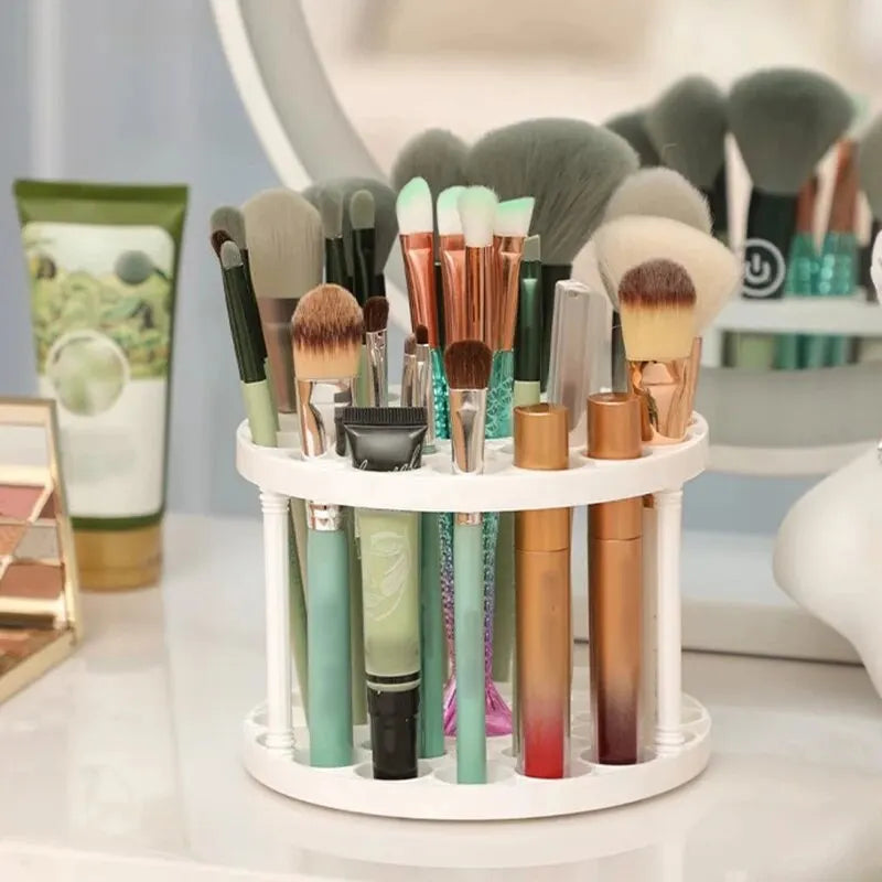 Rotating Makeup Brush Storage Rack