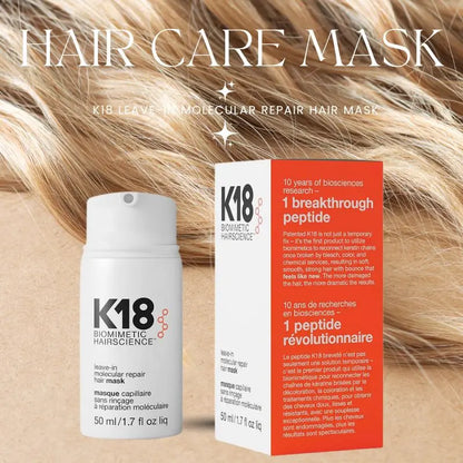 K18 Leave-In Molecular Repair Hair Mask – Restores & Softens Damaged Hair