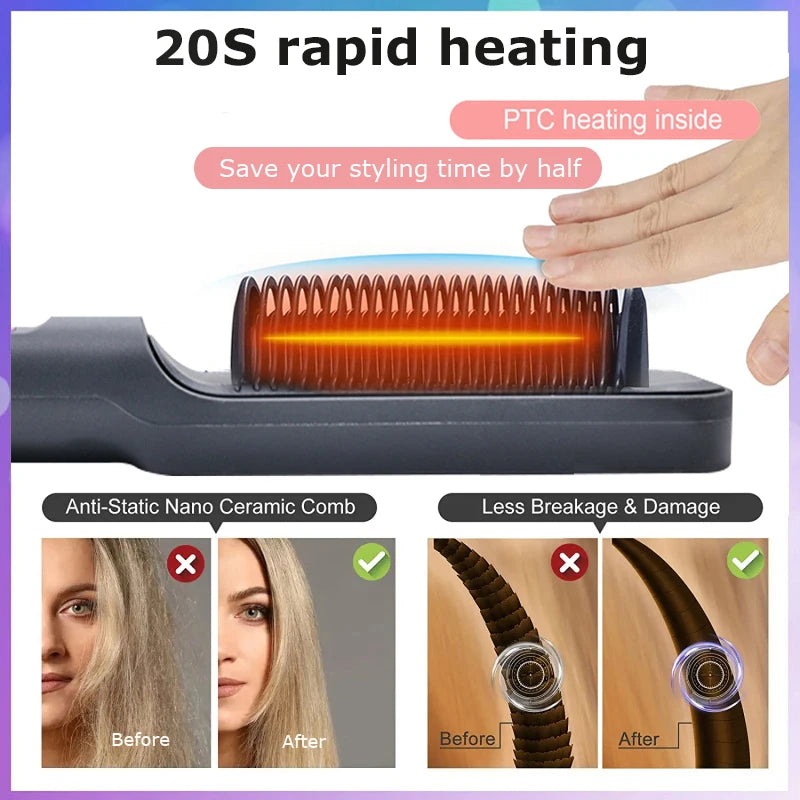 Electric Hair Comb Straightener