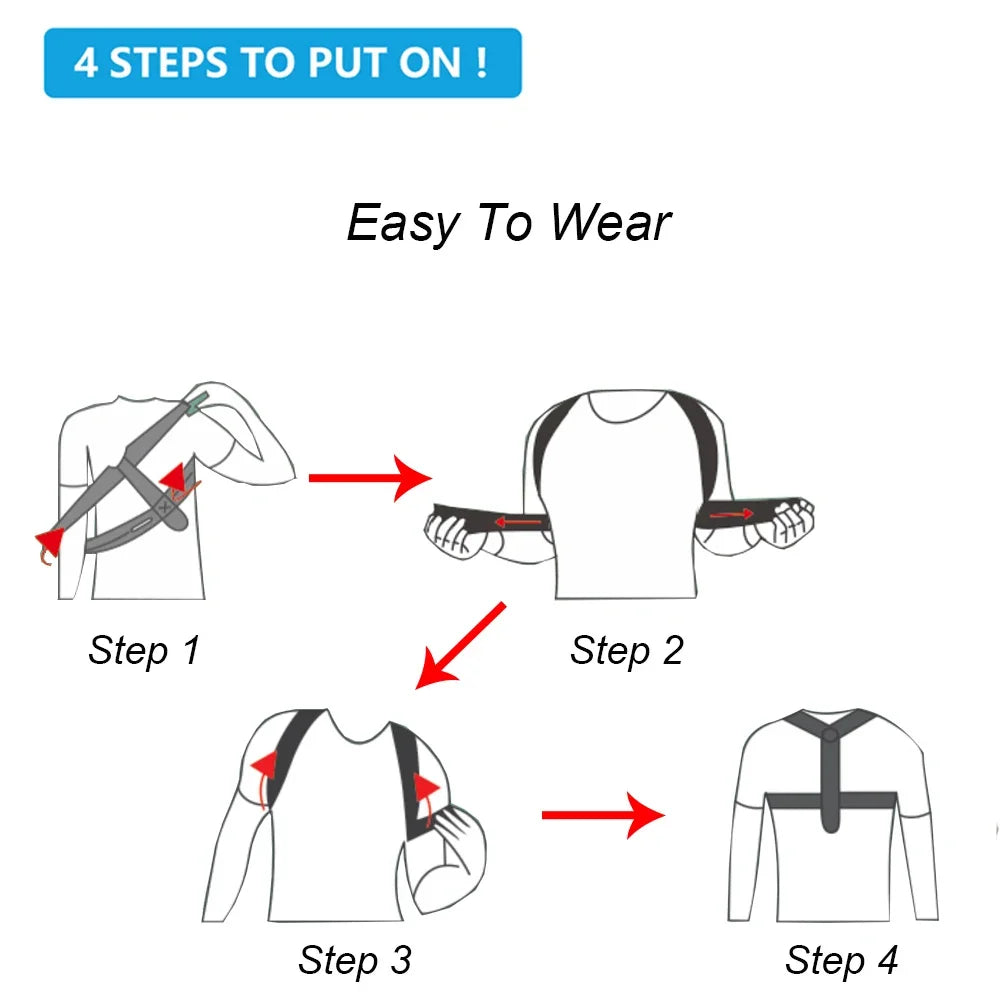 Back Posture Corrector Belt for Men & Women