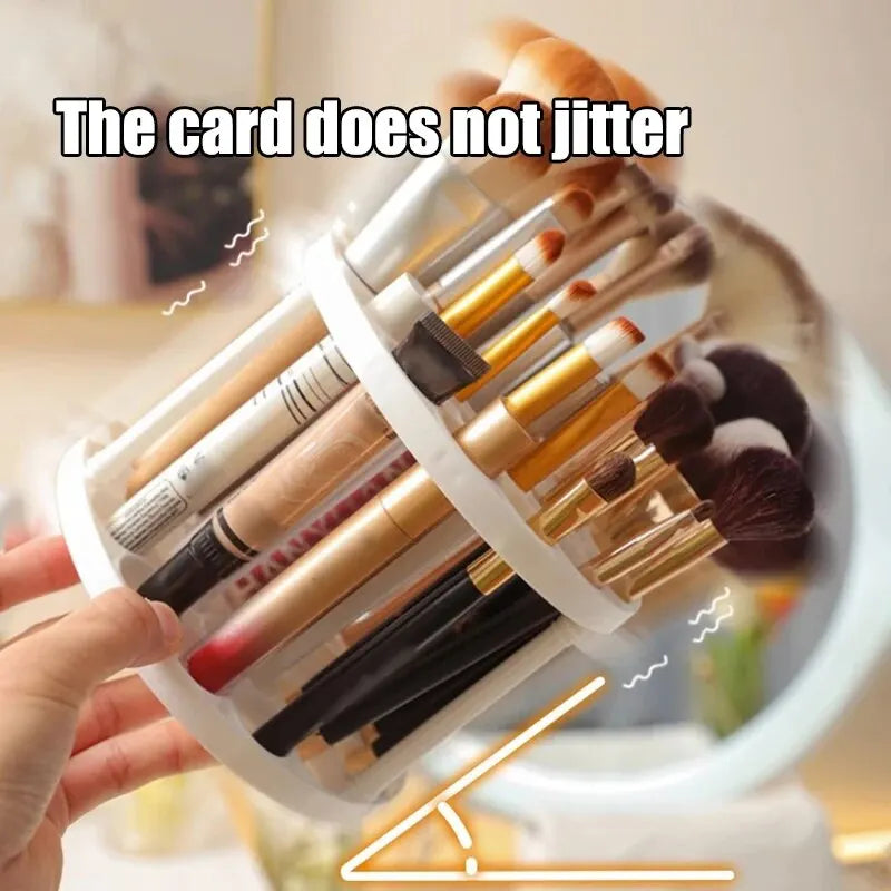 Rotating Makeup Brush Storage Rack