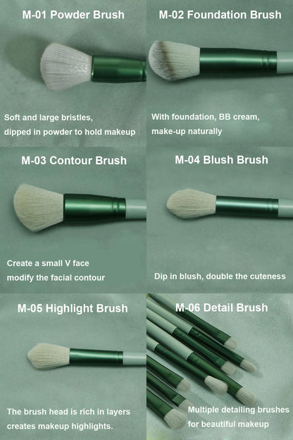 13 PCS Makeup Brushes with bags