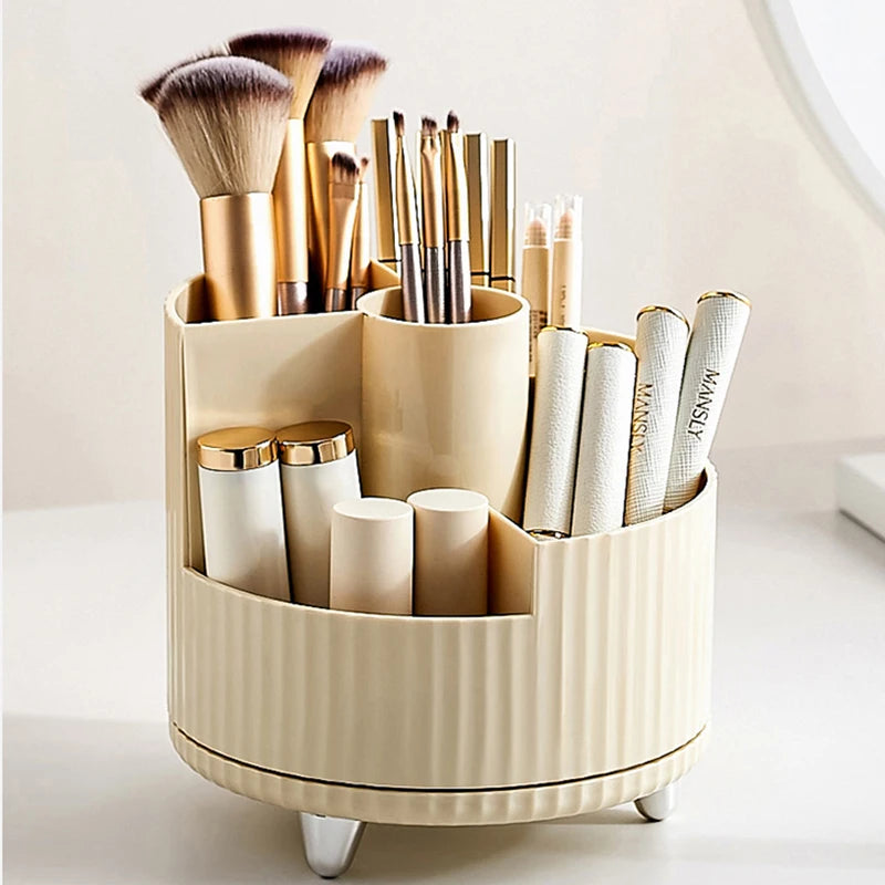 360-Degree Rotating Makeup Organizer Cosmetic Box – Acrylic Bathroom Storage